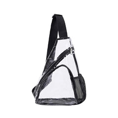 Transparent PVC One Shoulder Body Chest Bag Waterproof Jelly Bag