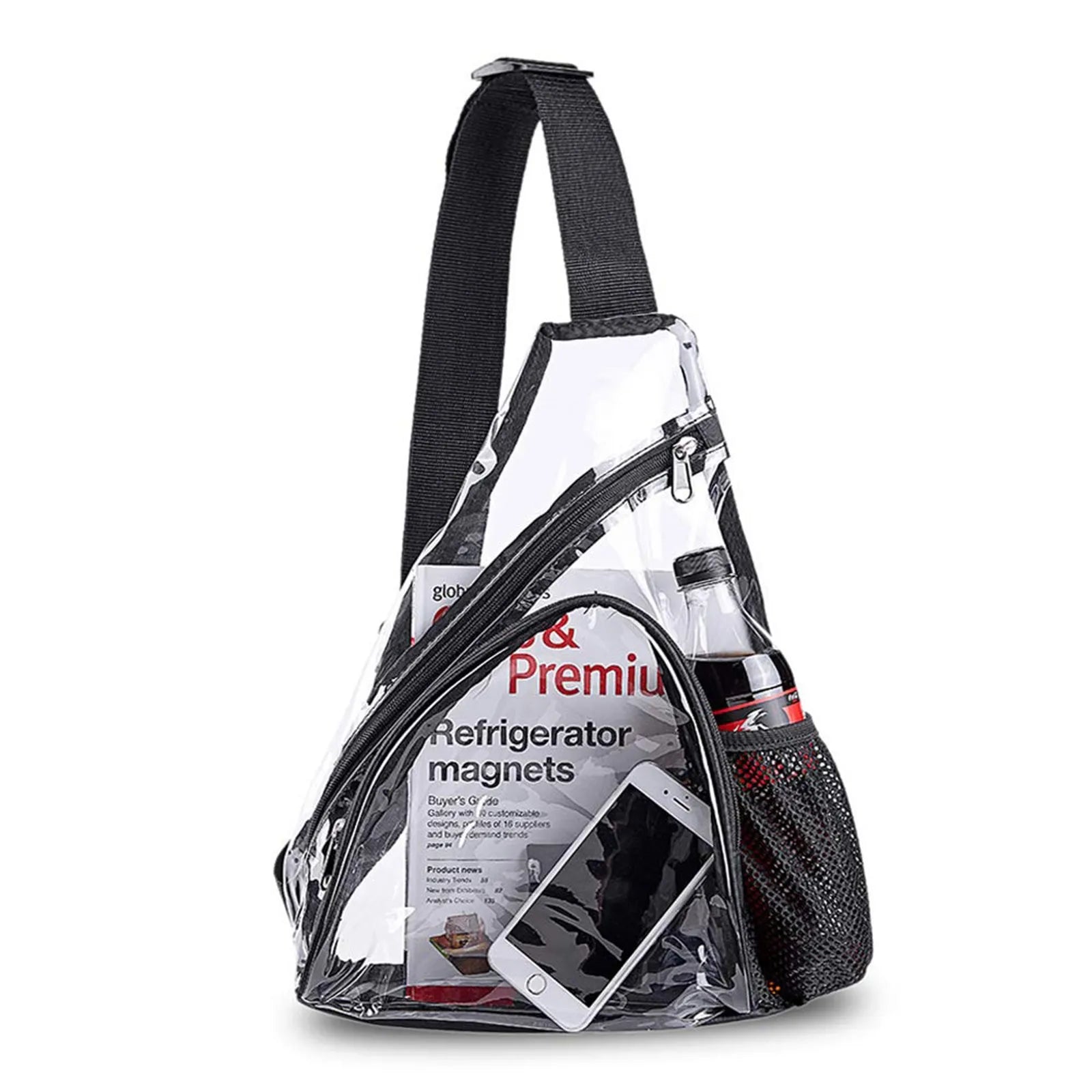 Transparent PVC One Shoulder Body Chest Bag Waterproof Jelly Bag