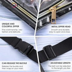 PVC Pockets Belt Bag Sport Novelty Girls Creative PVC Waist Bags