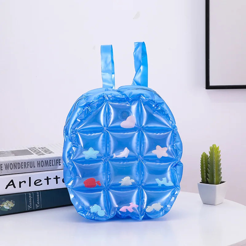PVC School Bags For Girls Kids Bag Inflatable Kids Backpack