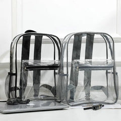 PVC Transparent Backpack Waterproof Large Capacity