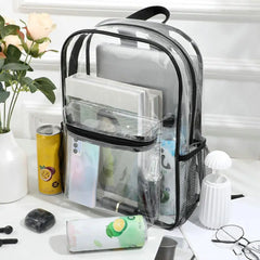 PVC Transparent Backpack Waterproof Large Capacity