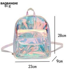 Clear PVC Women Backpack Harajuku School Bag for Teen Girls