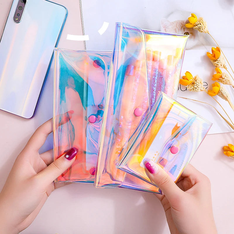 Clear PVC Cosmetic Bag Makeup Storage Organizer Travel Toiletry Pouch