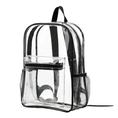 PVC Transparent Unisex Backpack Waterproof Large Capacity See Through Backpack