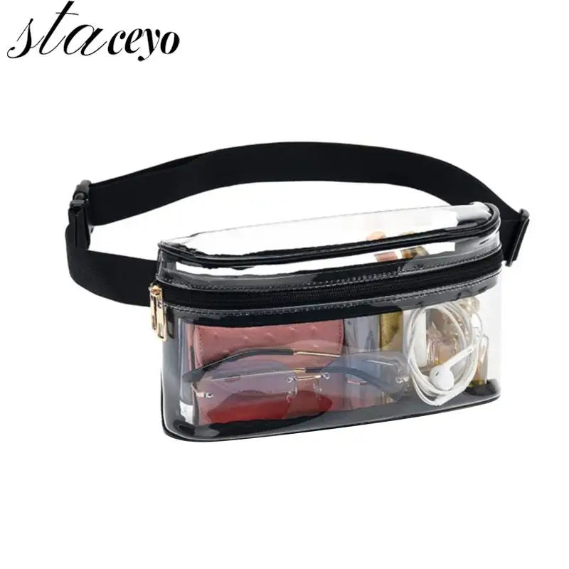 Transparent Waist Bag Women Crossbody Chest Bag Sports Yoga Mini Fanny Pack