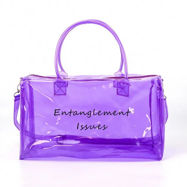PVC Waterproof Yoga Gym Bag Outdoor Fitness Handbag Unisex Hiking