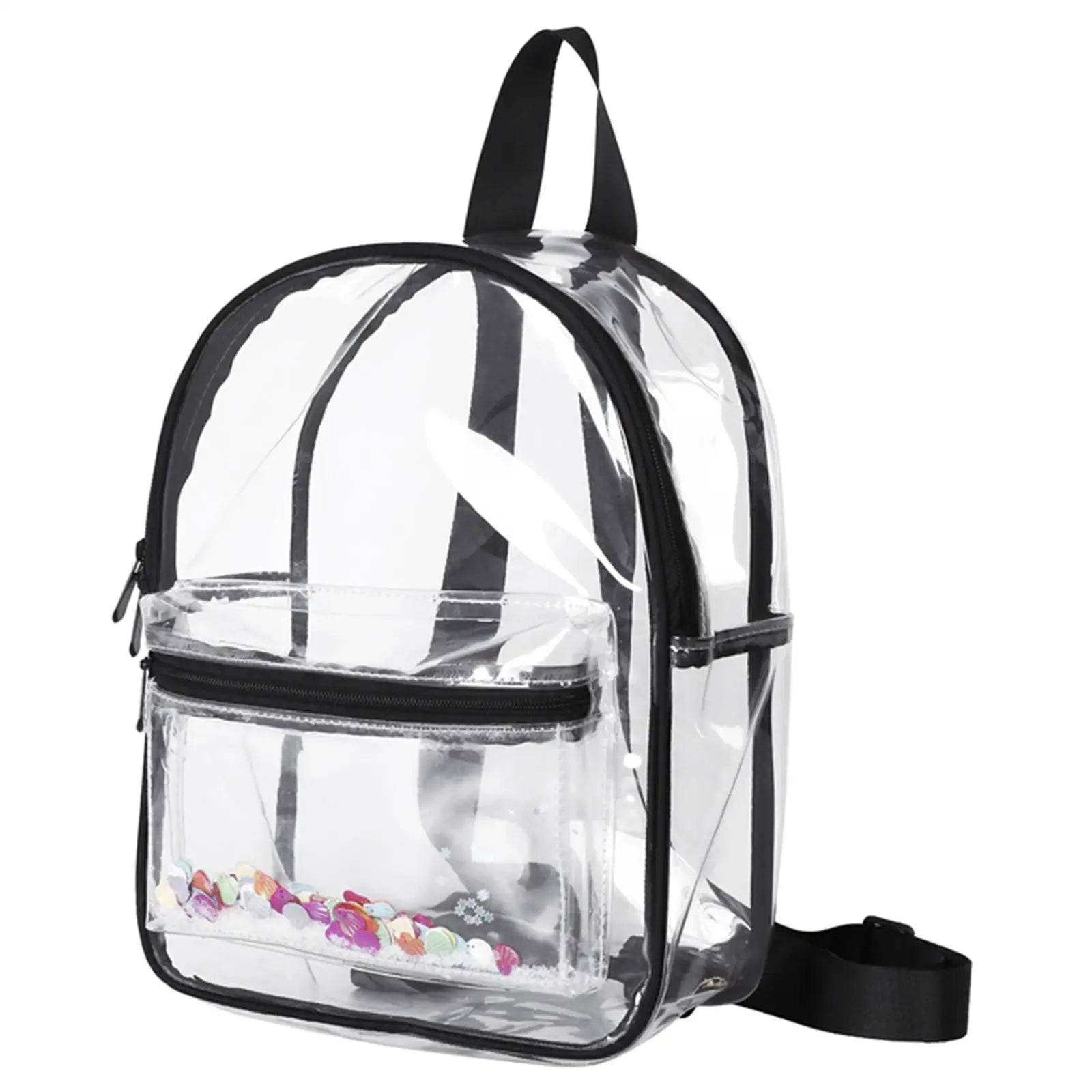 Clear PVC Waterproof Backpack Adjustable Strap for Travel Work Sport