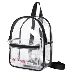 Clear PVC Waterproof Backpack Adjustable Strap for Travel Work Sport