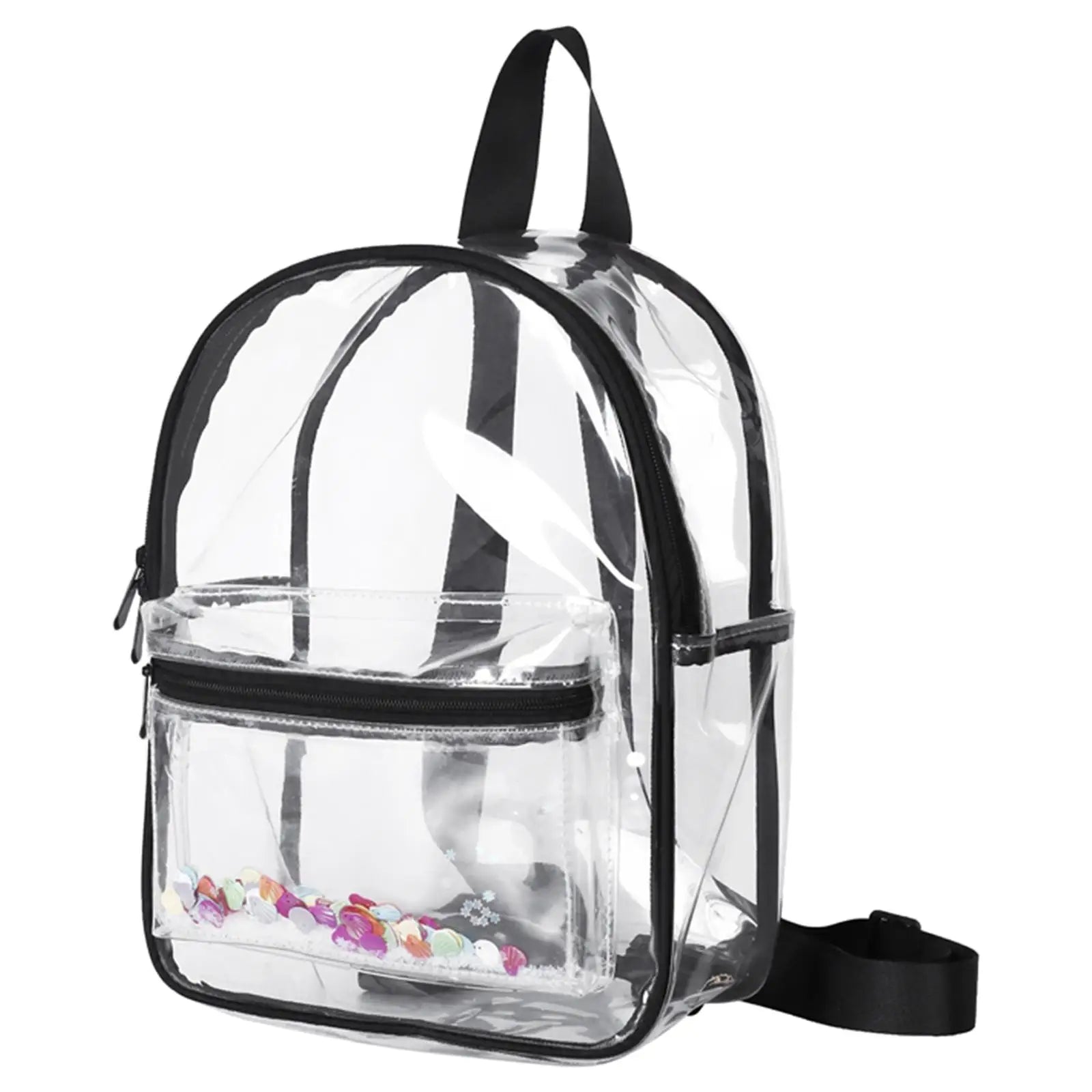 Clear PVC Waterproof Backpack Adjustable Strap for Travel Work Sport