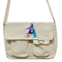 Youth Canvas Shoulder Bag Large Capacity Messenger Bag