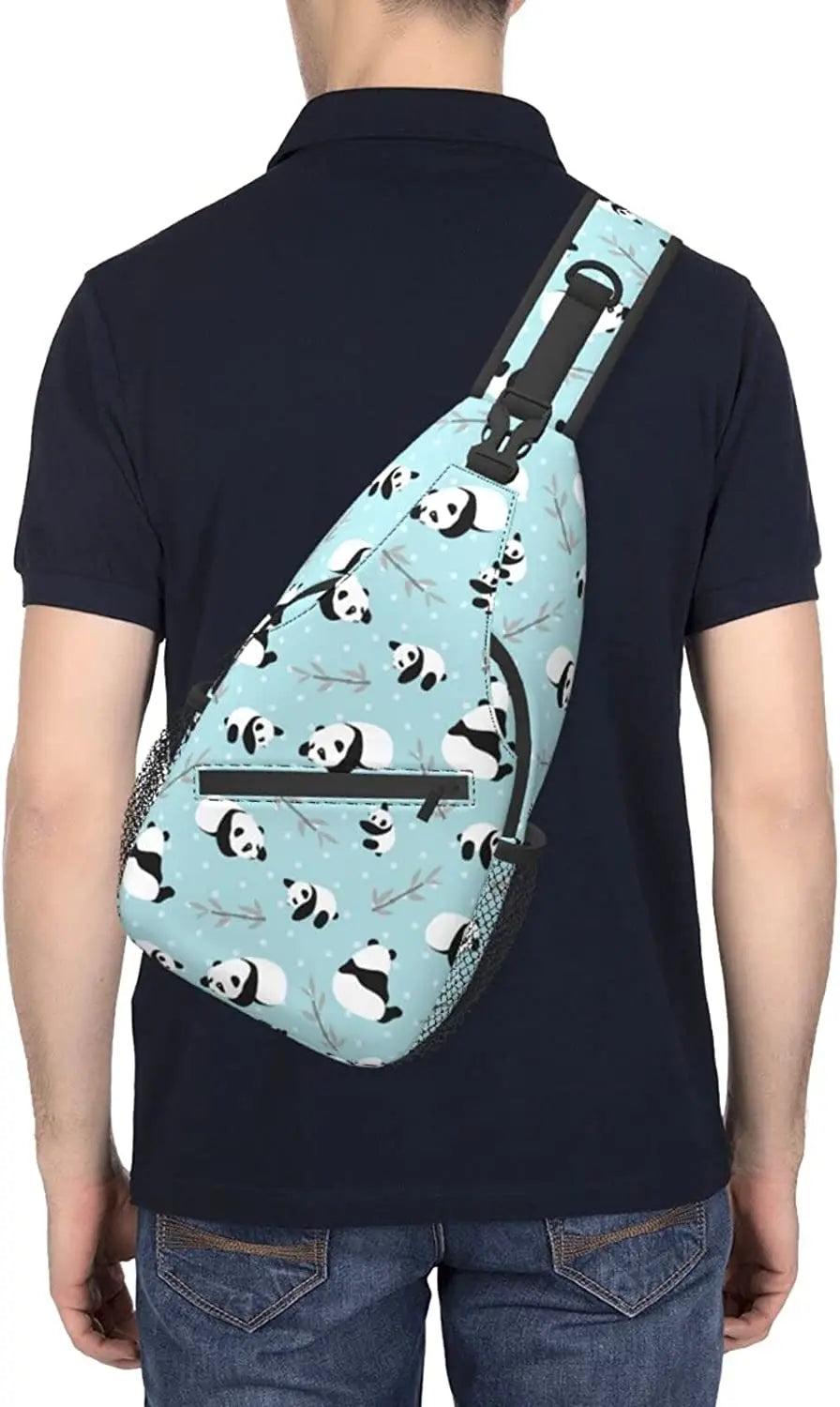 Panda Crossbody Sling Backpack Shoulder Chest Bag Travel