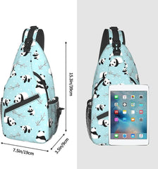 Panda Crossbody Sling Backpack Shoulder Chest Bag Travel