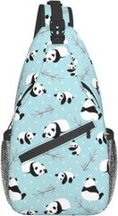 Panda Crossbody Sling Backpack Shoulder Chest Bag Travel