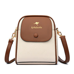 Leather Crossbody Bag for Women Panelled Shoulder Bag