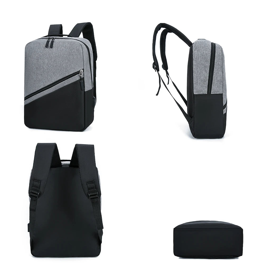 Panelled High Oxford Cloth Women's Backpack Teen Laptop