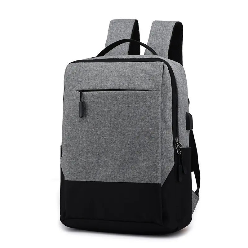 Panelled Patchwork Travel Backpack USB Charging High Nylon Rucksack College Girl