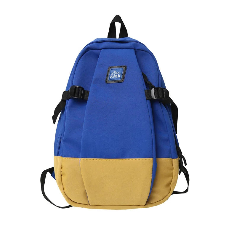 Panelled Pattern Women's Backpack Bag for School and Travel