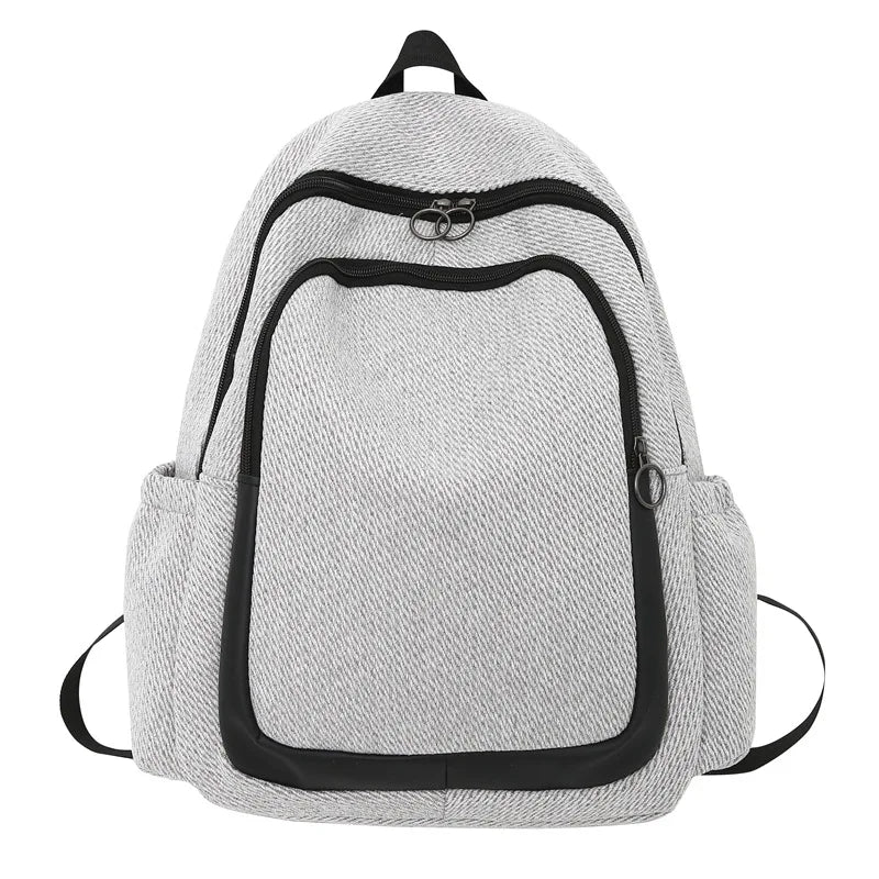 Panelled Pattern Women's Backpack Bags for Outdoor Travel