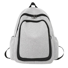 Panelled Pattern Women's Backpack Bags for Outdoor Travel