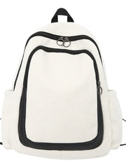 Panelled Pattern Women's Backpack Bags for Outdoor Travel