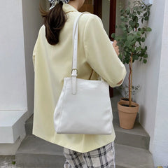 Women Shoulder Underarm Bag Casual Bucket Bag Large Capacity
