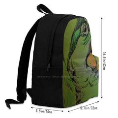 Parrot 3D Print Backpack Casual Bag Parrot
