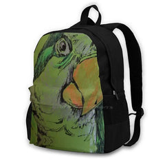 Parrot 3D Print Backpack Casual Bag Parrot