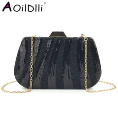Sequin Evening Clutch Bag Hand Grab Party Bag