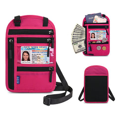 Passport Bag Multifunctional Hanging Neck Messenger Shoulder Storage