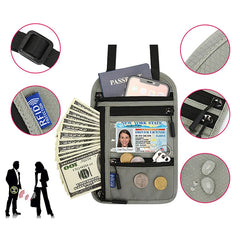 Passport Bag Multifunctional Hanging Neck Messenger Shoulder Storage