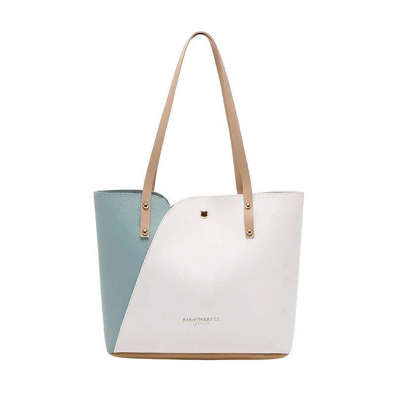 Large Capacity Shoulder Bags High PU Leather Handbag Women's Wild Bags