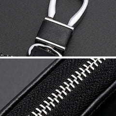 Patchwork Key Wallets Vintage Holder Cases Zipper Keychains Organizer