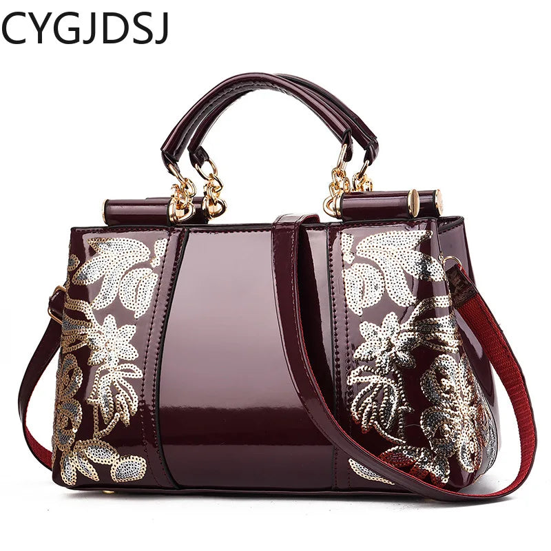 Patent Leather Bag Handbags Crossbody Shoulder Bag Women
