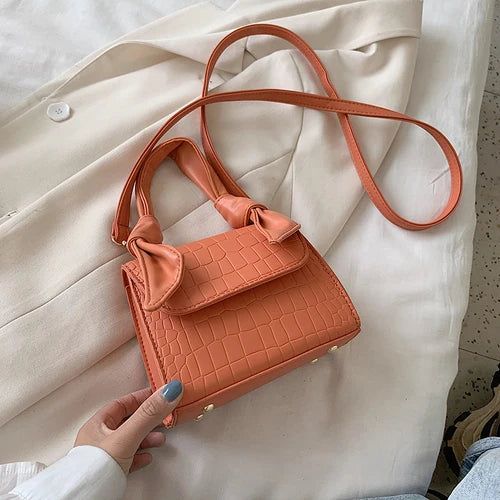 Purple Leather Crossbody Bag for Women