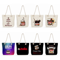 Peanut Butter Print Handbags Foldable Shoulder Bag