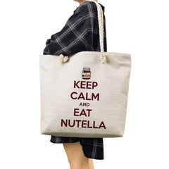 Peanut Butter Print Handbags Foldable Shoulder Bag