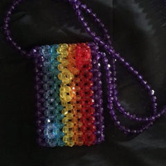 Pearl String Beads Mobile Phone Bag Hand Woven Decoration Bag
