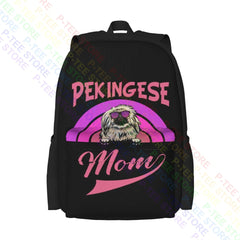 Pekingese Mom Large Capacity Backpack Gymnast Bag for Travel