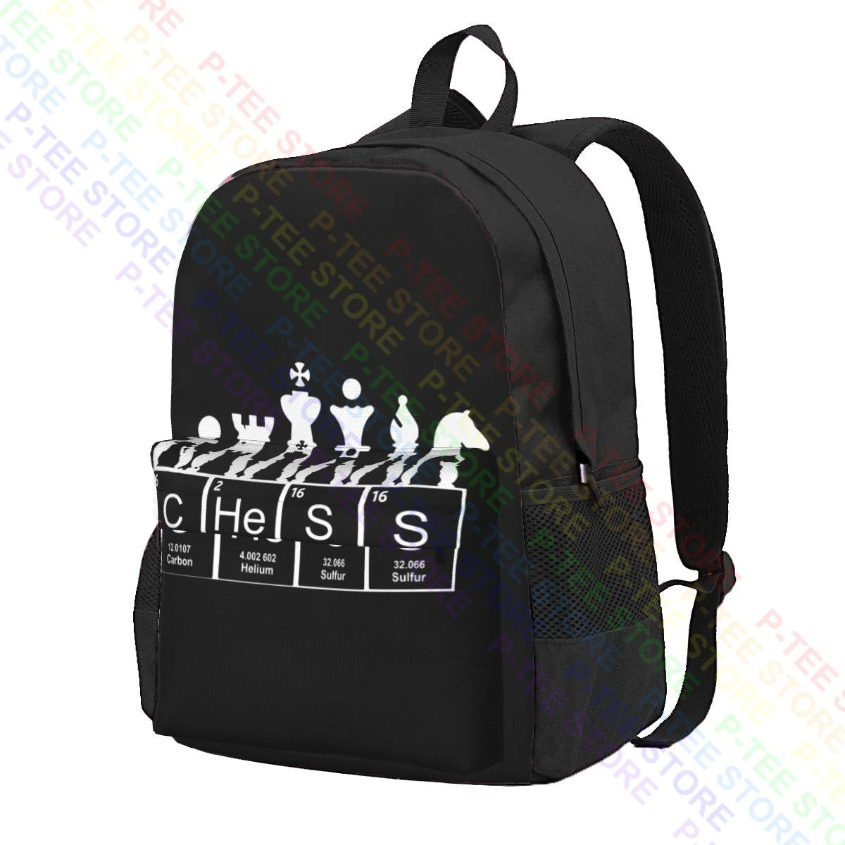 Periodic Table Elements Chess Large Capacity Backpack Travel Art Print
