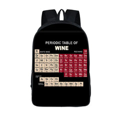 Chemistry Print Backpack for Teen Schoolbags High-Capacity Rucksack