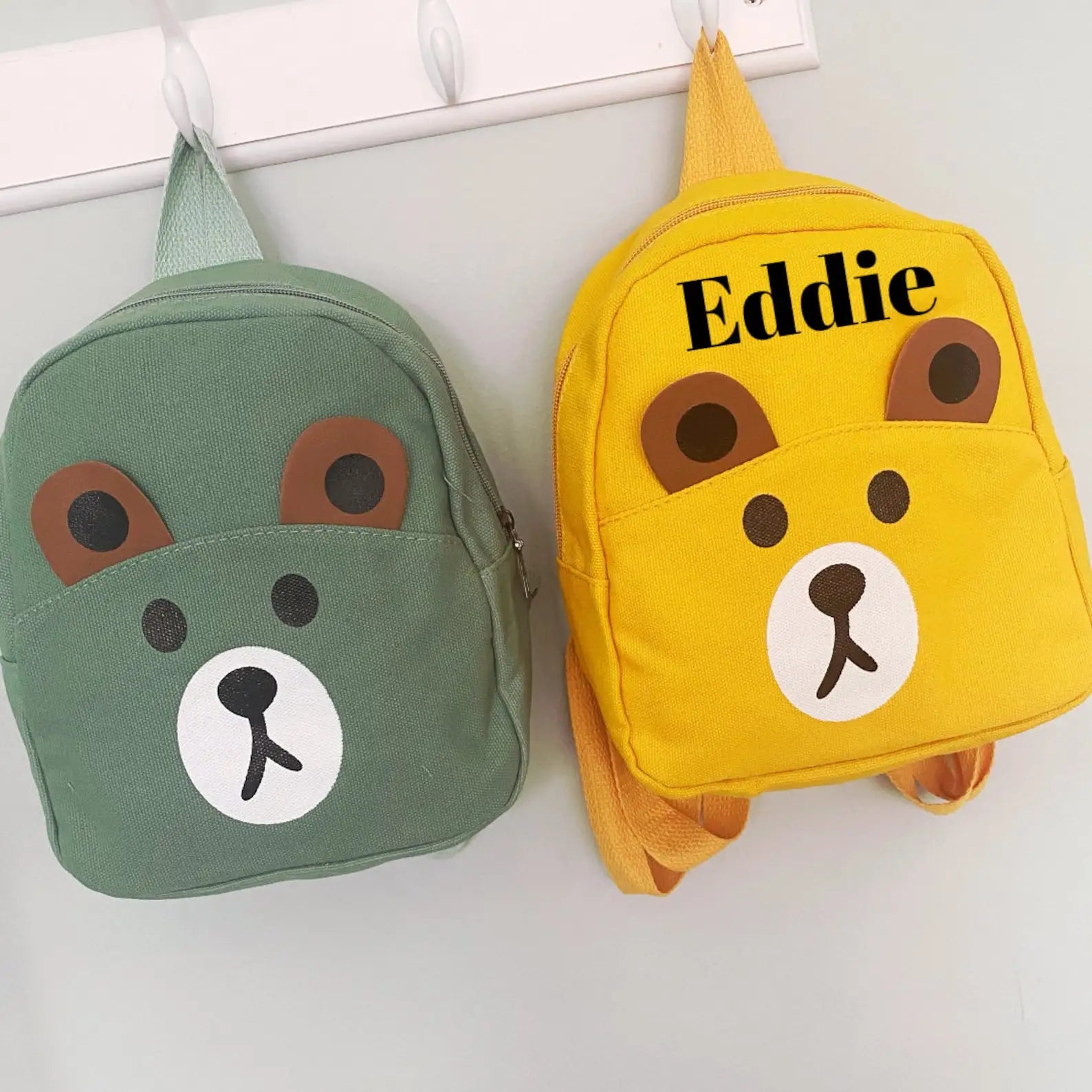 Personalised Kids Backpack Teddy School Nursery Bag