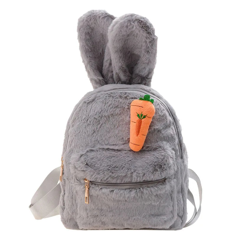 Personalised Rabbit Backpacks Name Portable Children Travel Shopping Rucksacks