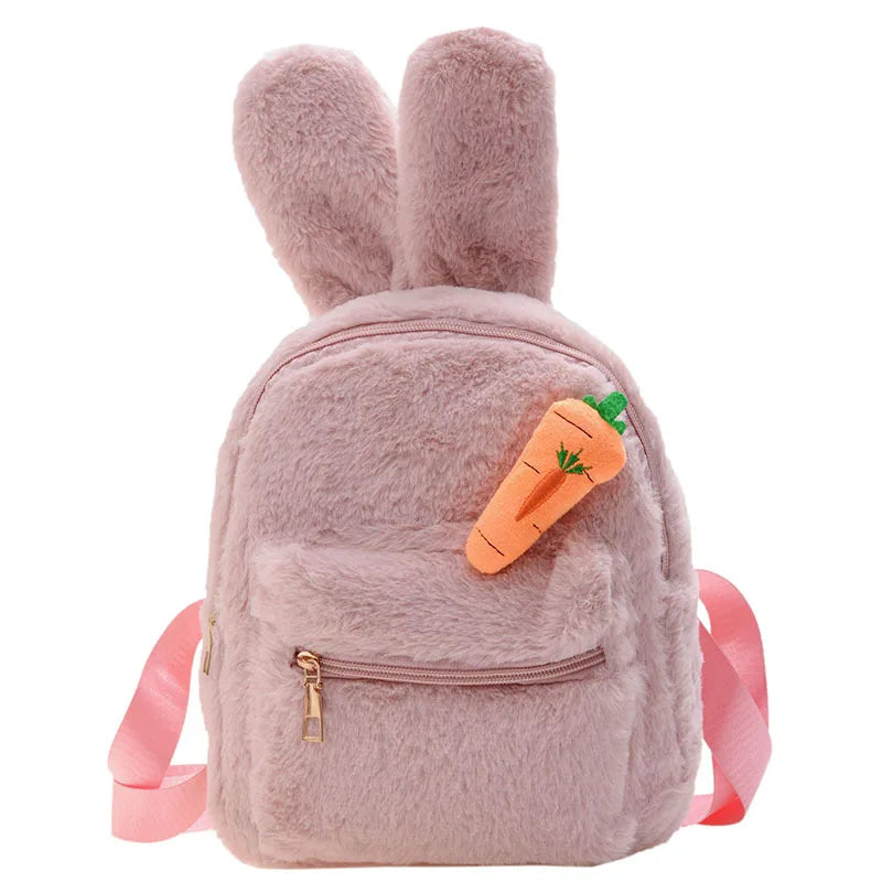Personalised Rabbit Backpacks Name Portable Children Travel Shopping Rucksacks