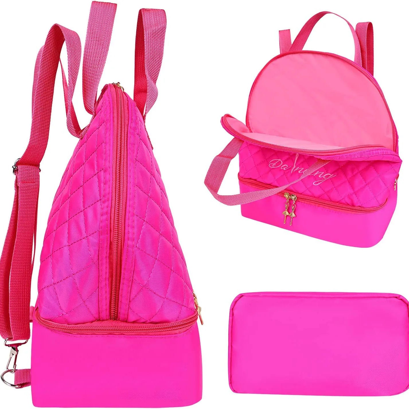 Personalised Embroidery Toddler Backpack Ballet Dance Bag Girls 2-8Y