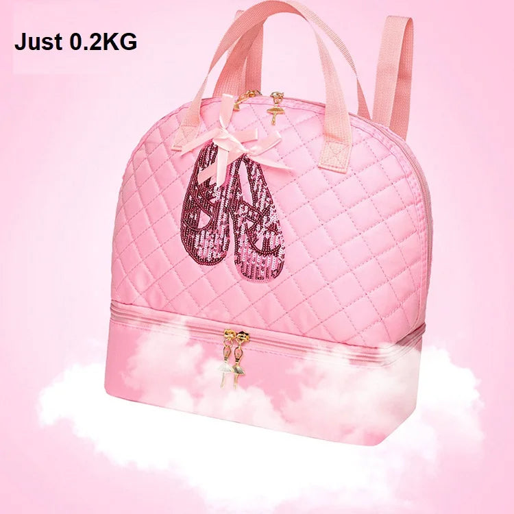 Personalised Embroidery Toddler Backpack Ballet Dance Bag Girls 2-8Y