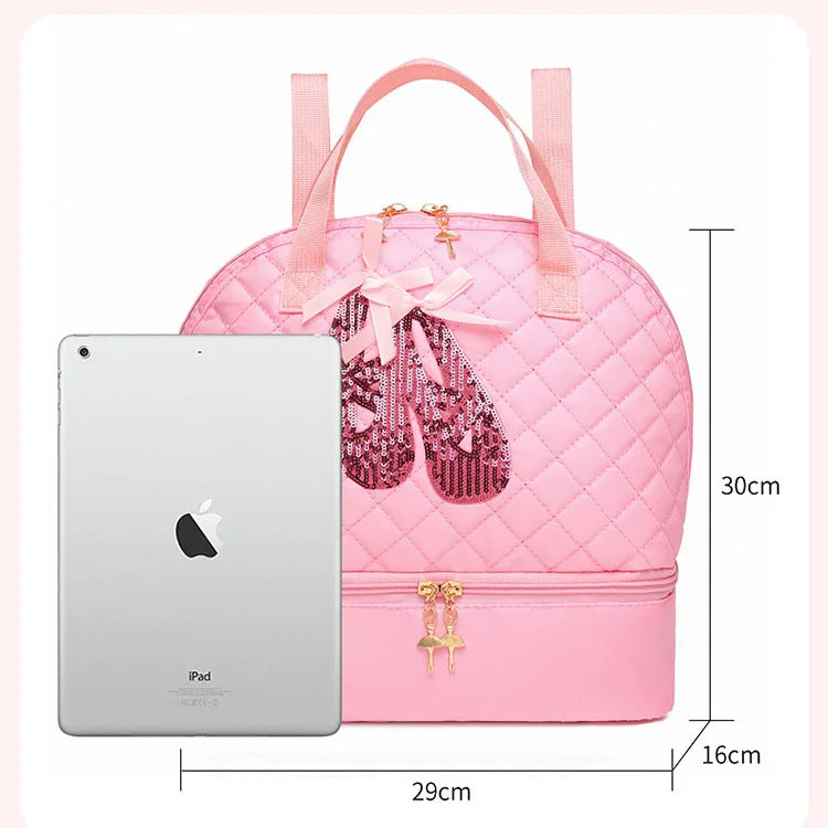 Personalised Embroidery Toddler Backpack Ballet Dance Bag Girls 2-8Y