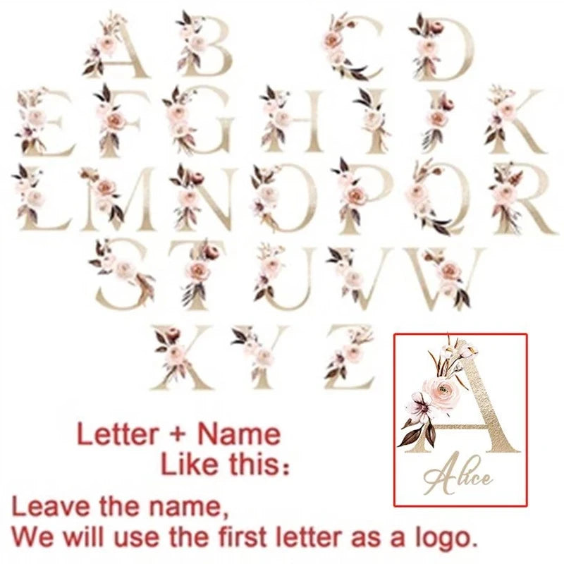 Personalised Name Initial Backpack Pink Letter Girls Kid Nursery Child