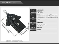 Leather Key Holder Case Keychain Key Wallet MC-802