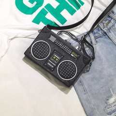 Retro Radio Shape Bag Ladies Handbag Shoulder Bag